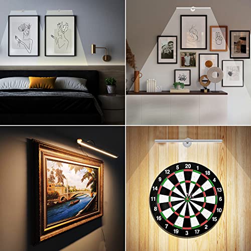Acnctop Picture Light Art Wall Sconces - Dimmable 3200K-6500K 10 Watt Usb Power Supply Led Display Lights For Picture Frame Artworking Portrait Gallery Tapestry Wall Art Light #TOP1