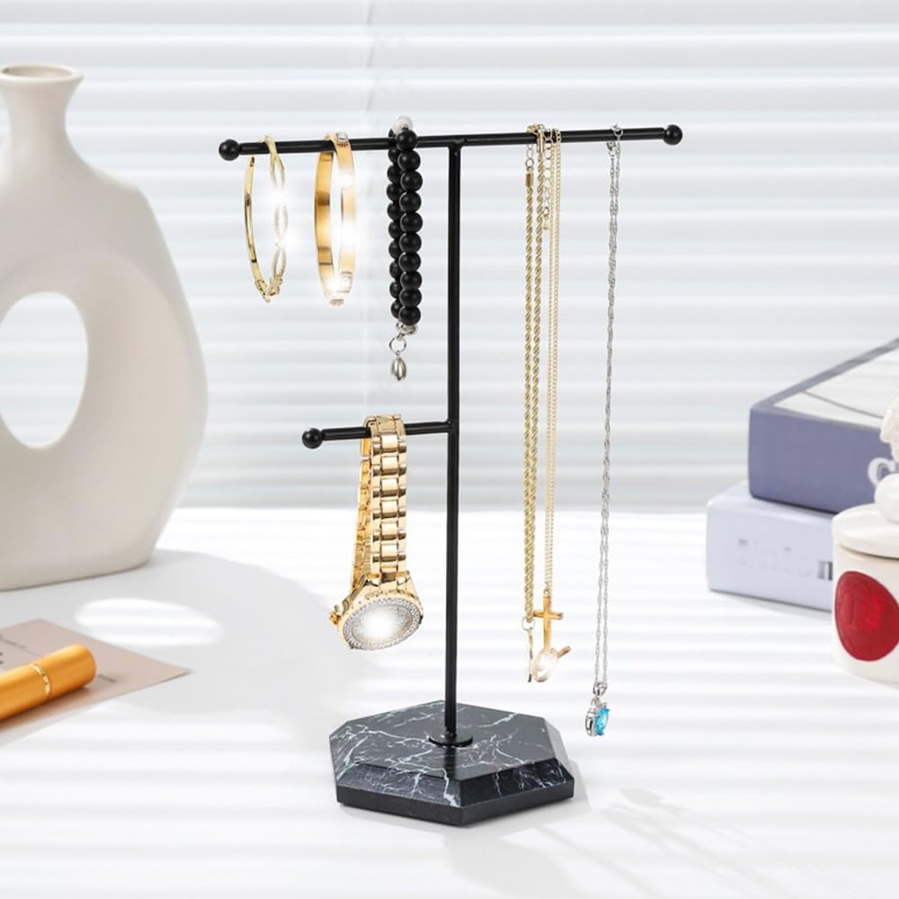 Armadi Adjustable Desktop Jewelry Organizer Stand for Necklaces