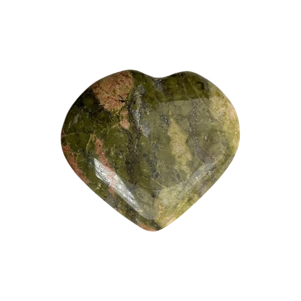VIE Mini Crystal Heart, 2-3cm, Unakite