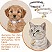 Fiyooau 2 Pack Cotton Breakaway Cat Collars with Bell and Daisy Charm - Cute Kitten Cat Collar for Girl Cats and Boys, Adjustable Size 7.5-11 Inch