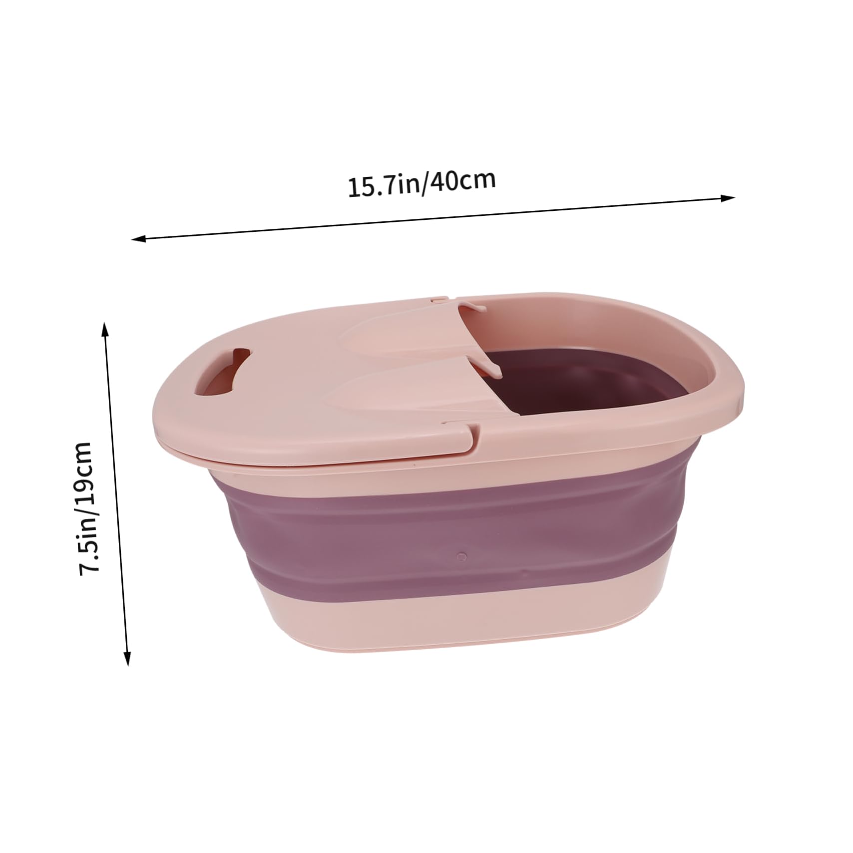 FRCOLOR 1Pc Folding Foot Bath Basin Collapsible Foot Soak Barrel for Home Use Space Saving Design Durable Material for Foot Massaging and Relaxation for Family and Travel