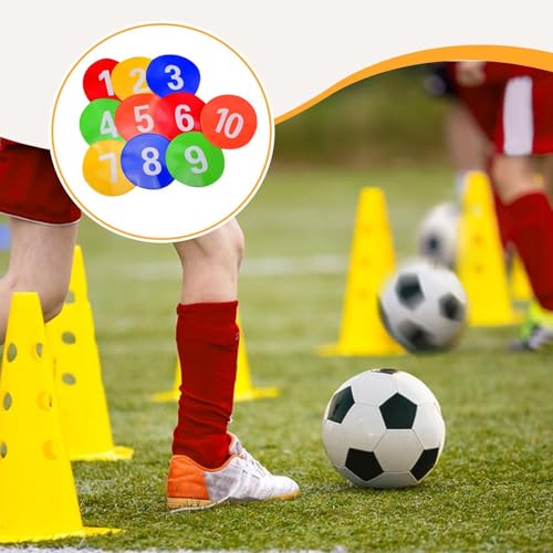 Flat Cones Spots Markers,Non Slip,Field Court Markers for Outdoor Classroom Football Coaching Gym Classes2