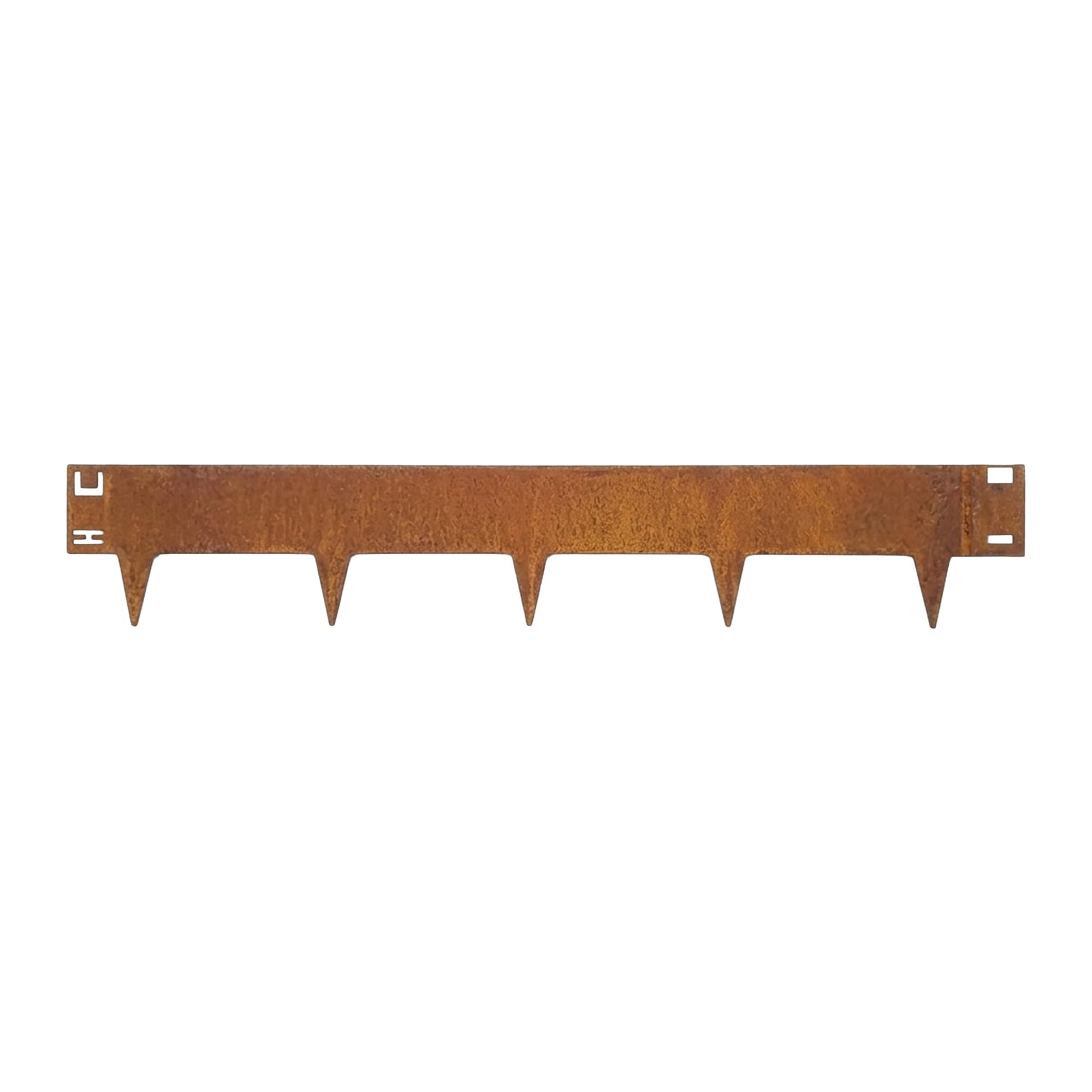 Nicoman 1M Corten Lawn Edging Border,Pre-Rusted Galvanised Steel Garden Border Edging, Easy to install Flexible Grass Landscaping Pathway Edge Strip (Corten, 150mm-1pc)