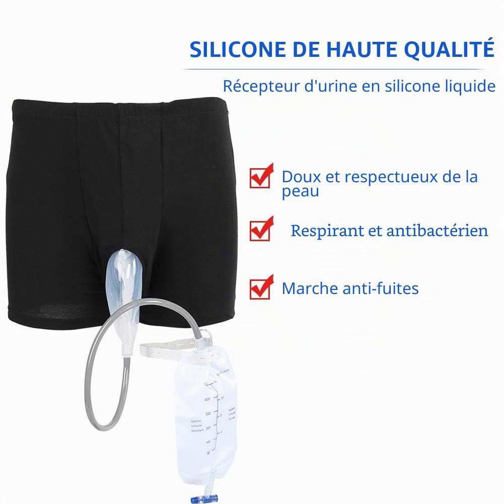 Sac d'urine, urinoir masculin collecteur d'urine adultes homme femme personnes âgées pipi sac urinoir avec des sacs d'urine Portable pour Voyage en plein air