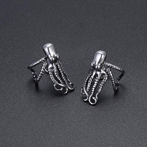 Octopus Ear Cuff For Non Pierced Ears Surgical Steel Cuff Earrings For Women Cool Mens Fake Earrings Ear Crawler Earrings #TOP4