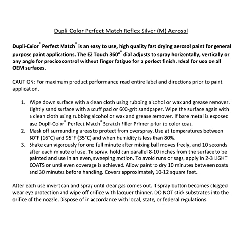 Image of Dupli-Color EBVW20397 Perfect Match, Reflex Silver (M), 8 oz.