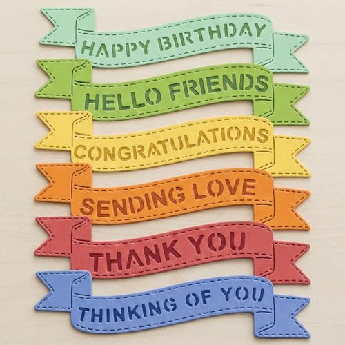 Metal Die-Cuts for Card Making Scrapbooking Dies with Layer Frame Net Set DIY Album Decor Background Embossing Stencils Banner Combination 10.3x9cm