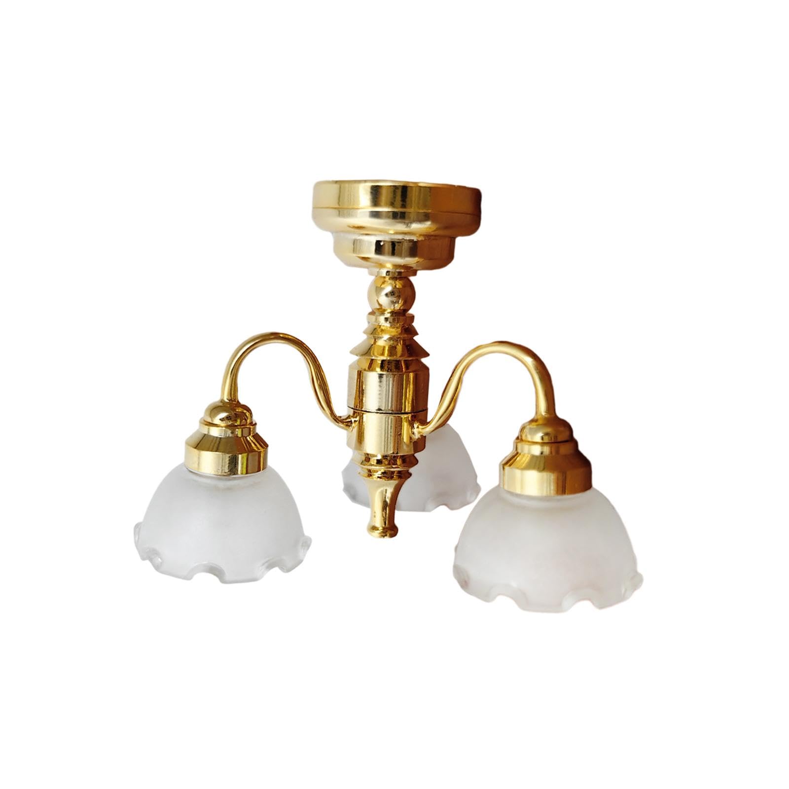 Mini Lámpara de Techo, Accesorio Decorativo para Casa de Muñecas