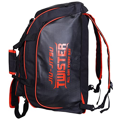 TWISTER Bolsa de viagem de jiu-jitsu/karatê, preta/vermelha, Medium, Mochilas de Jiu Jitsu
