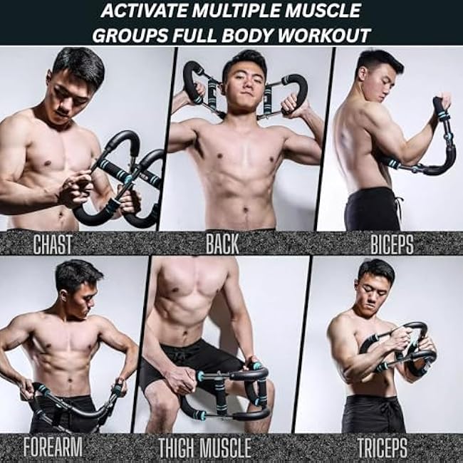 Smooth Shops? Twister Arm Trainer ¨C Adjustable Resistance Chest Expander & Forearm Exerciser for Home Gym Fitness