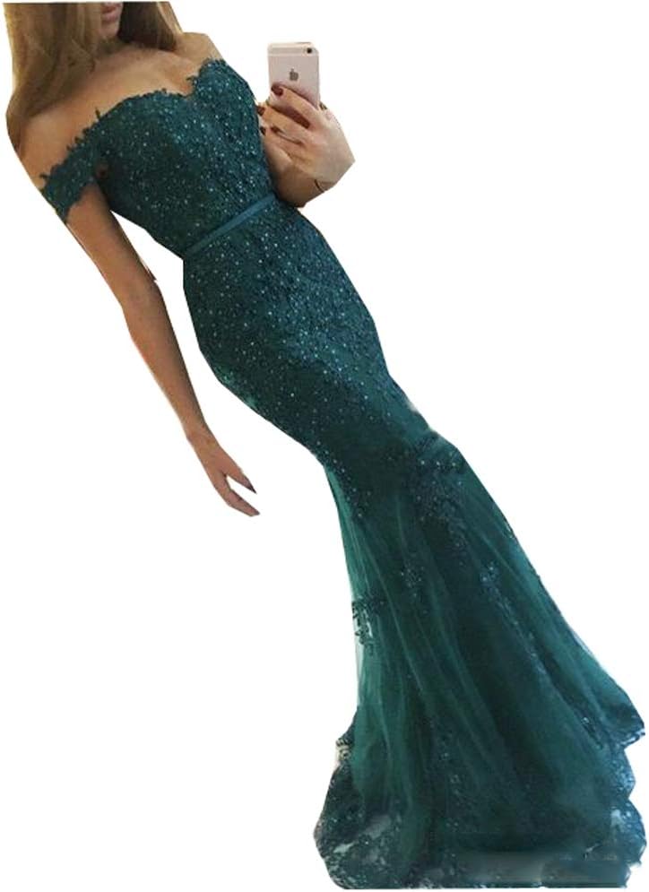 inmagicdress Women's Mermaid Off Shoulder Evening Dressesplus Size