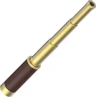 Telescópio monocular pirata, 25 x 76 cm de alta potência, com zoom, dobrável, telescópio portátil à prova d'água, monóculo para observação de pássaros, caça, caminhadas, viagens