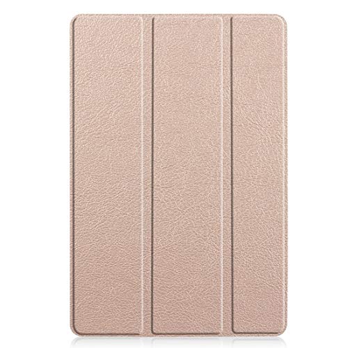 KMLPJP Huawei MediaPad M6 10.8�p�J�X�^�[�e�N�X�`�������ό`�t���b�v���U�[�P�[�X�A�O�܂�z���_�[���X���[�v/�E�F�C�N�A�b�v�@�\�t�� (Color : Gold)