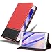 Produktbild Cadorabo Hülle kompatibel mit Samsung Galaxy A5 2016 in ROT SCHWARZ - Schutzhülle mit Magnetverschluss, Standfunktion und Kartenfach