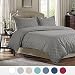 Duvet Cover Set Twin Grey Diamond Pattern Soft Smooth Hypoallergenic Microfiber "Holloway" by Bedsure