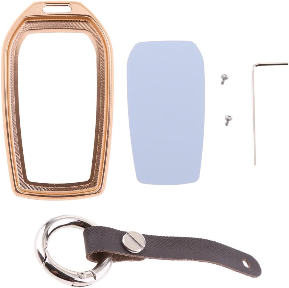 SAZ DEKOR Car Key Fob Case Cover for Toyota Crown Corolla Prado Camry Reiz - Gold