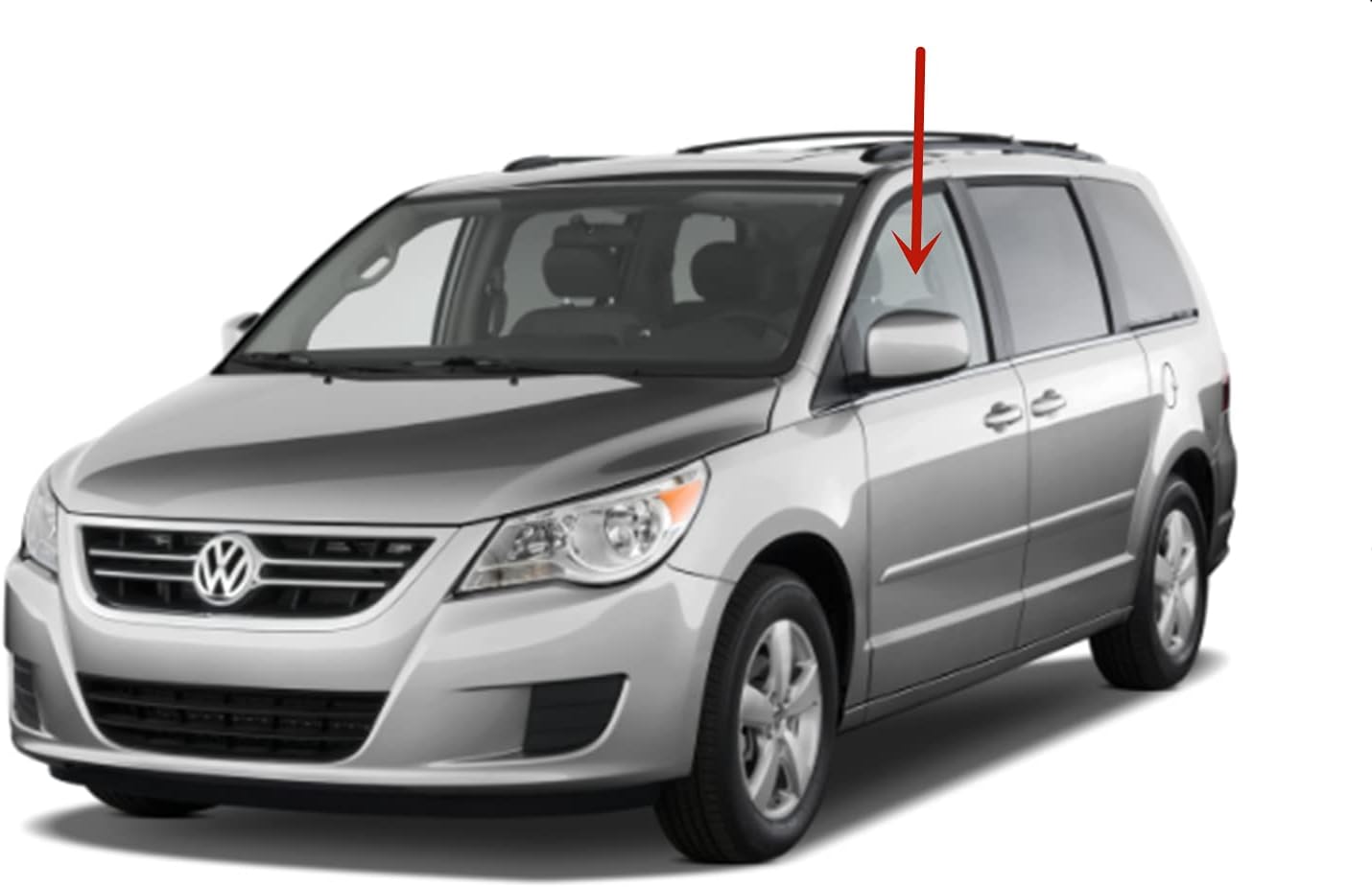 Driver Left Side Front Door Window Door Glass Compatible with Volkswagen Routan/Dodge Grand Garavan 2008-2020/Chrysler Town & Country/Ram Tradesman 2008-2020 Models