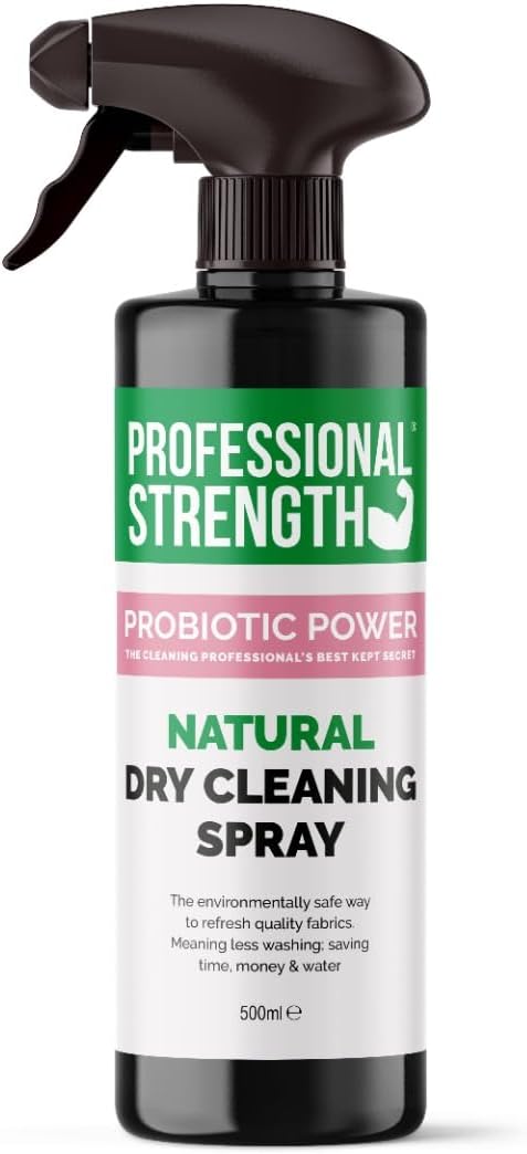 Professional Strength Probiotic Natural Dry Cleaning Spray – Eco-Friendly Fabric Freshener for Delicates & Wool