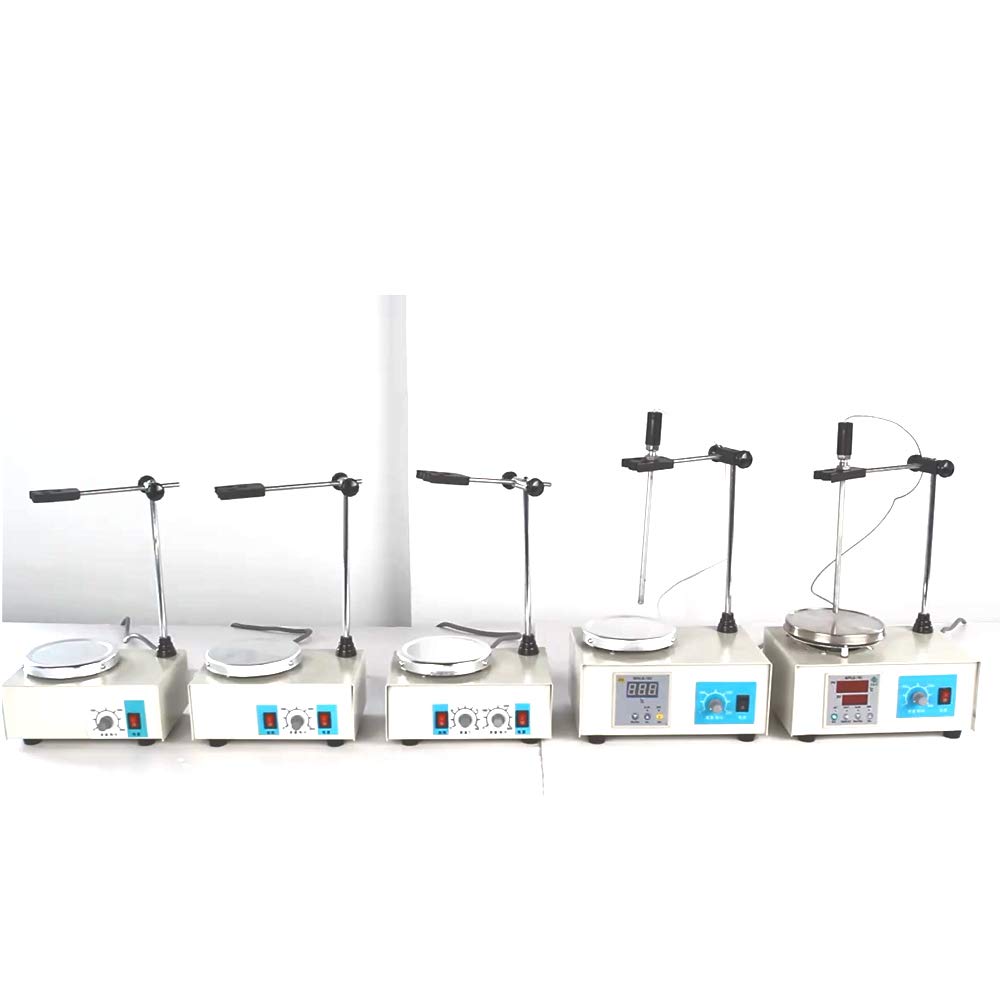 Fayelong - Mezclador de laboratorio magnético con placa calefactora 85-2, mezclador magnético digital de 110 V/220 V (sin vaso)