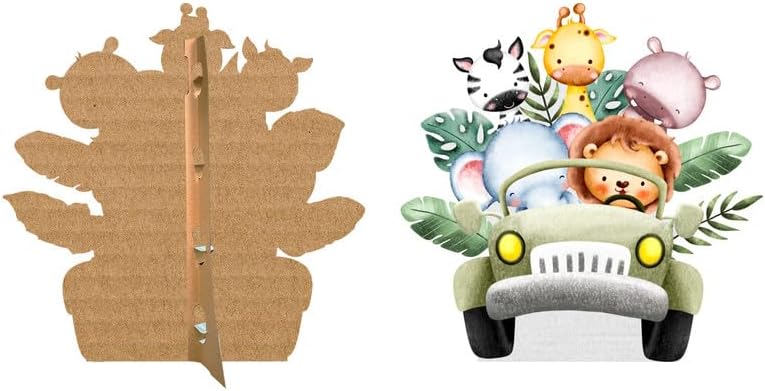 Watercolor Animal Cardboard Cutout, Stand Up, Standup - Car
