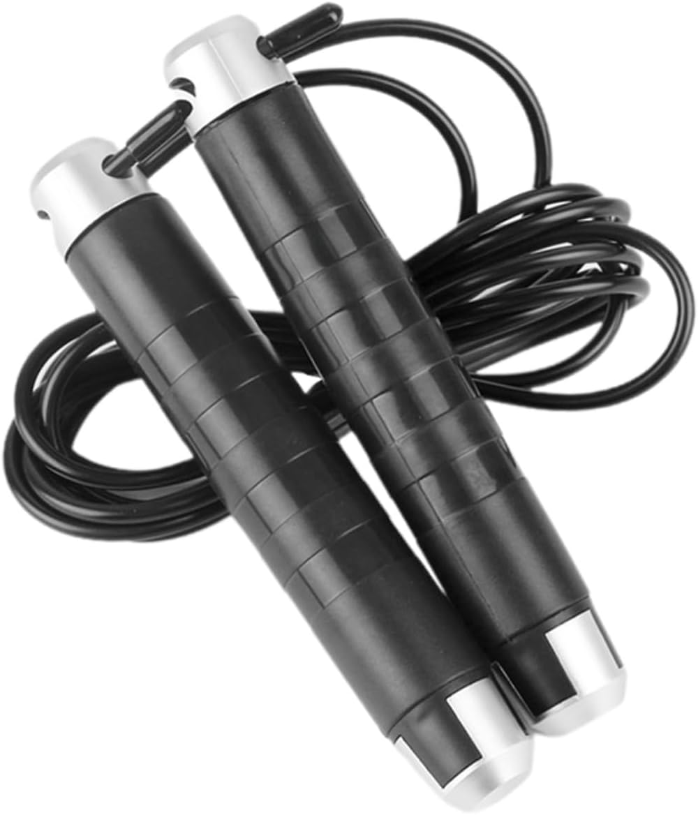 Weighted Fitness Skipping Rope with Metal-plastic Construction Wear-resistant Outdoor Workout Jump Rope for Gym Home Exercise Fat Burning and Training