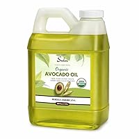 Vista 1 de Aceite de aguacate crudo virgen extra sin refinar orgánico certificado de 4 libras/64 onzas líquidas