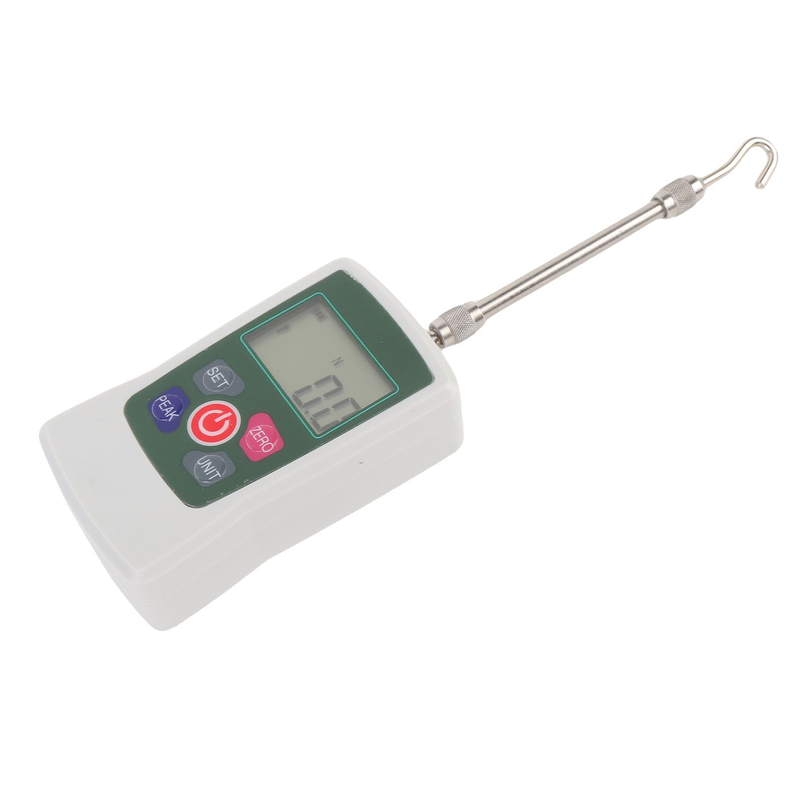 Digitale Kraftmessgeräte, 100N Tragbare Druckstockmessgeräte, Push- und Pull -Tester mit Einheiten N Lb Kg Oz, Speichergehäuse, Automatische Backlit LCD, Auto Ausschalten, Summeralarmfunktion, 1%