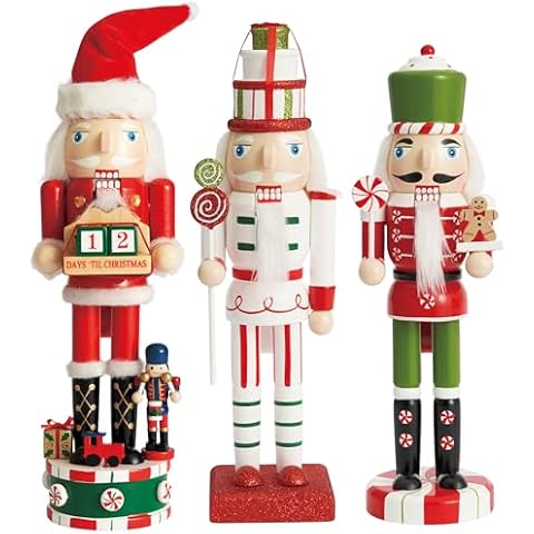THE TWIDDLERS Festive Wooden Nutcracker Soldiers Cover