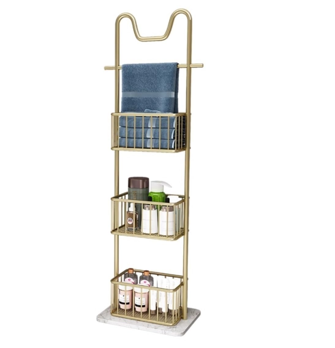 DKRAHRJJ Towel Rack Metal Freestanding Towel Holder Towel Stand for Bedroom Laundry Room/3 Tier/D