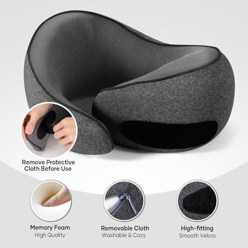 NOCRLG Oreiller cervical de voyage pour avion et voiture – Image 3