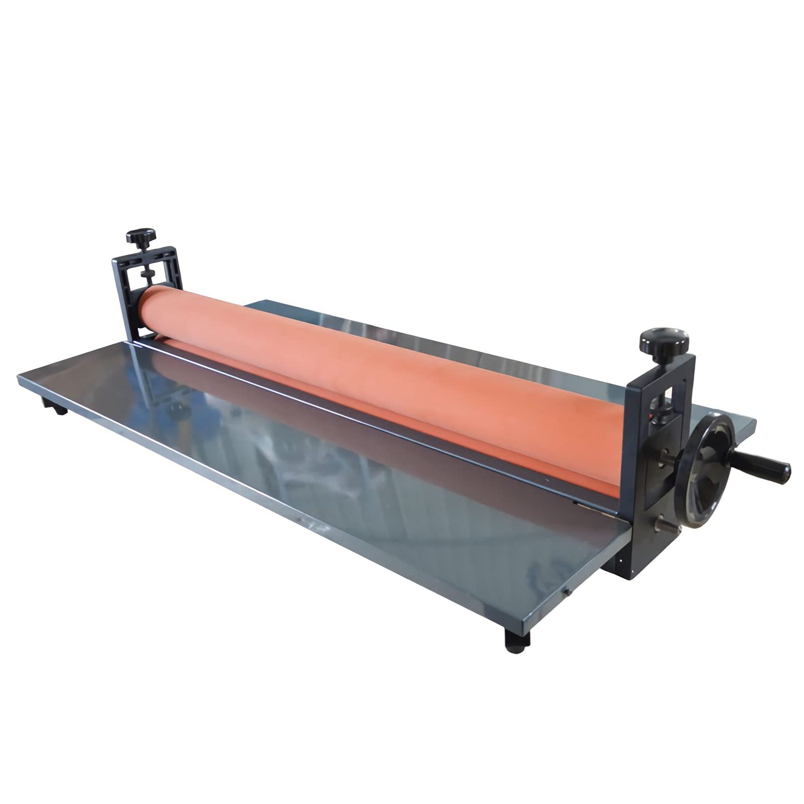INTSUPERMAI Manual Cold Roll Laminator Machine 39inch/1m Manual Vinyl Photo Film Cold Laminator with Foldable Long Wings Hand Crank Pressure Cold Roll laminator