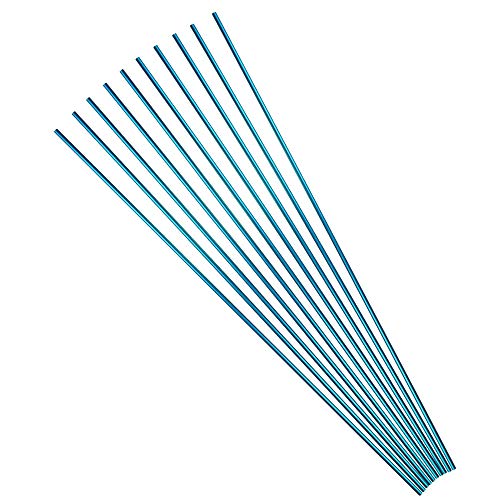 SHARROW 12pcs Archery Aluminum Arrow Shaft 30 inch 500 Spine Aluminum Fiber Shafts Tubes for DIY Arrows Compound Recurve Bow Hunting Shooting Arrows (Blue) - Image 2