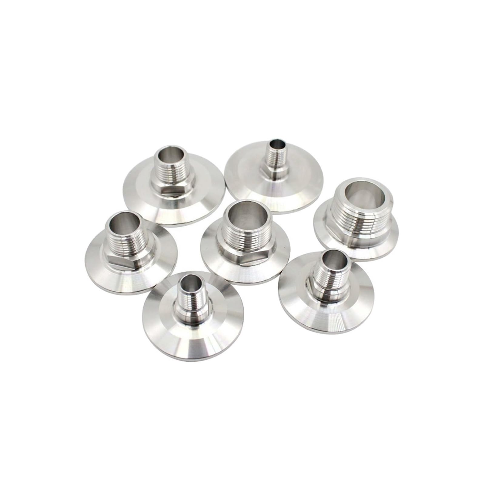 Zewnętrzny gwint NPT ze stali nierdzewnej 304 do tulejki z trzema zaciskami, złącze rurowe adaptera(1l4 inch-64mm)