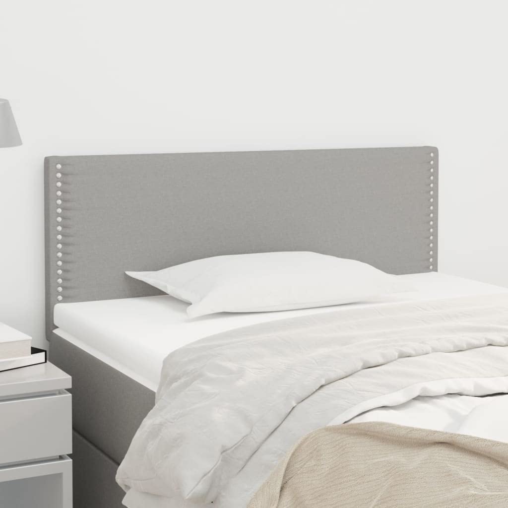 vidaXL Cabecero de Tela Gris Claro 100x5x78/88 cm