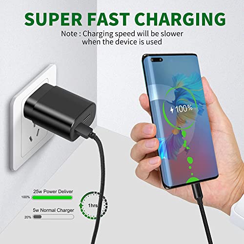 Samsung Charger Super Fast Charging,Type C Fast Charger 25W 2-Pack USB C Wall Charger Block Compatible for Samsung Galaxy S22+/S22/S21/S20/Ultra/Plus,Note 10/Note10+/Galaxy Tab S7/S8