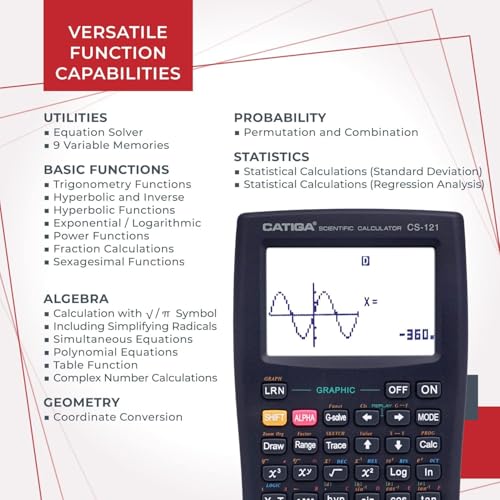 CATIGA Scientific Calculator CS-121 の商品画像 3