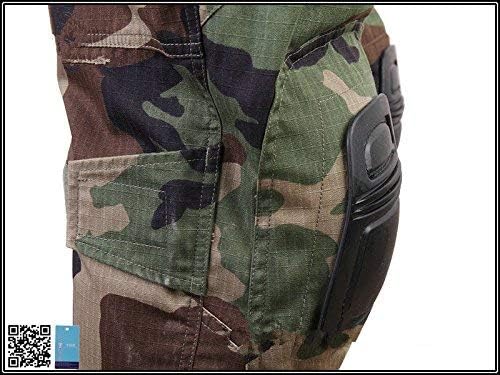 Paintball Equipment Men Airsoft Hunting Combat BDU Pants Gen3 Tactical Pants with Knee Pad Woodland - Image 5