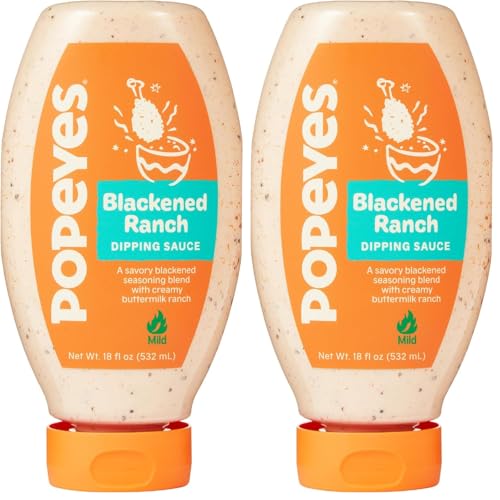 Popeyes Blackened Ranch Dipping Sauce (Pack of 2)