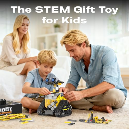5-in-1 Remote Control Robot Building Kit, 724 Pcs Buildable Model Engineering Toys, No Coding Needed, Creative Ideal Gift for Boys Girls Kids Ages 8 9 10 11 12 13 Year Old - Image 7