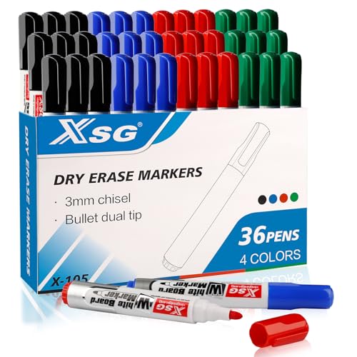 Dry Erase Magnetic Blank Cards - Plus Bonus! 4 Colored Dry Erase Markers - Dry Erase Index Cards - 4 X 6 Reusable Flash Cards - Mini Magnetic Cards