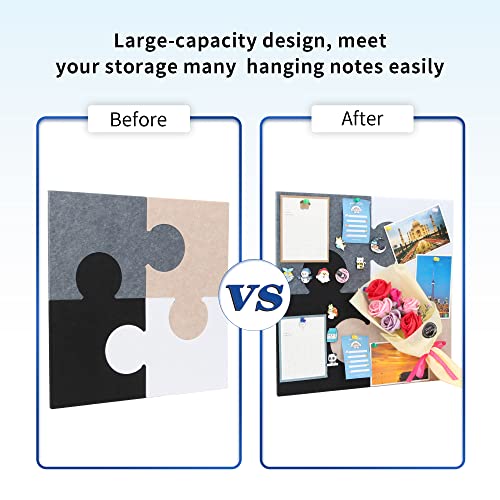 Joymomo Bulletin Board Felt Pin Board Wall Mounted Pack Of 4, Pin Display Board Splicing Diy Bulletin Board For Hanging Notes, Calendars,Photos Memos,Pin (Without Accessories) #TOP1