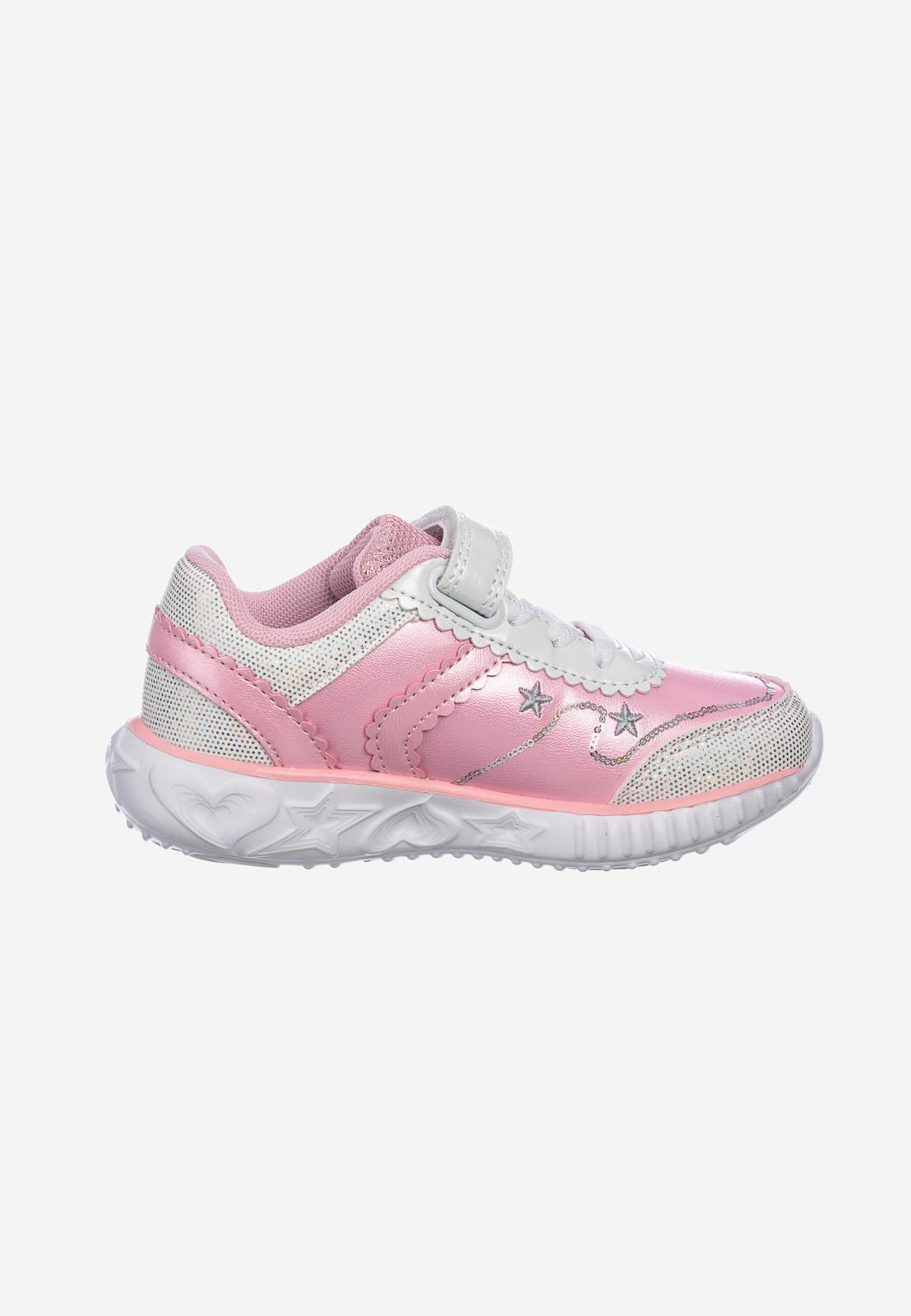PRIMIGI Sneakers 6980511 Chiusura con Lacci e Strappo Sottopiede in Pelle e Il Fondo in Gomma. La Suola è Dotata di luci
