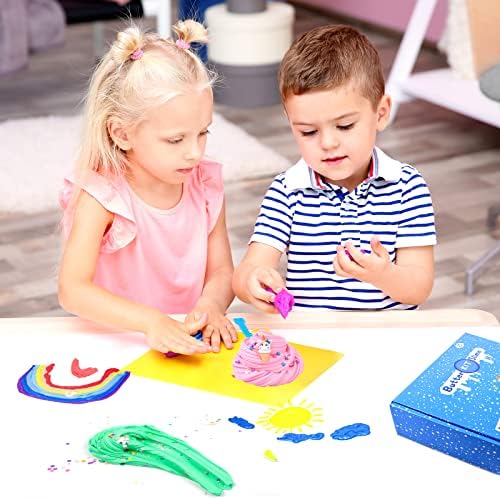 Mini Butter Slime Kit,45 Pack Scented Fluffy Slime Party Favor Gifts,DIY Putty Slime Toys for Kids,Soft & Non-Sticky,Stress Relief Toy for Girls and Boys