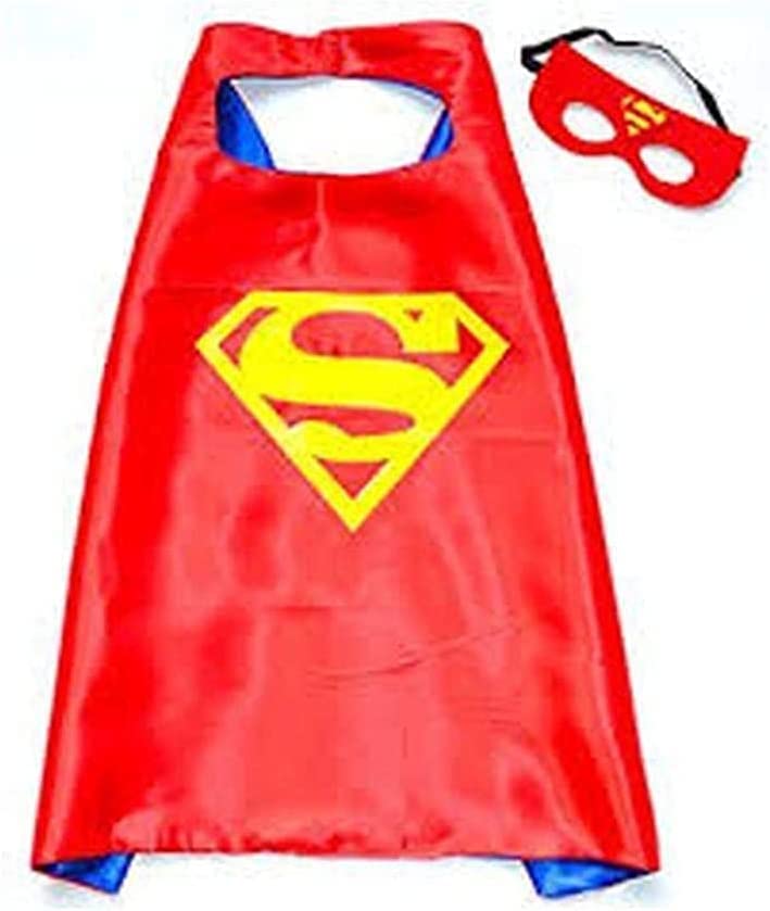 Kids Superhero Costumes Capes, Boys Girls Party Supplies Gifts Costumes, for Kids Boys & Girls 3-12 Years with mask and cape