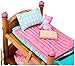 Li'l Woodzeez Bunk Beds Playset – Miniature Bedroom Furniture and Accessories – 18pc Toy Set with Bed, Toys, Book, and More – Gifts for Kids Age 3+