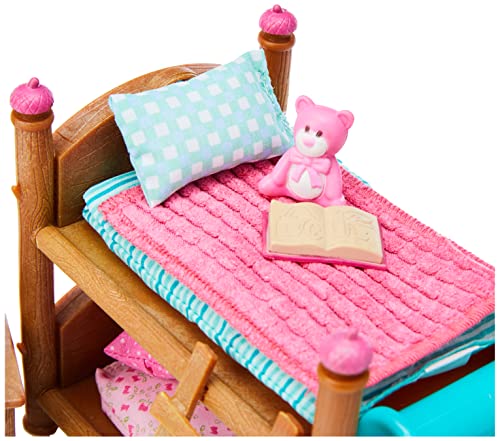 Li’l Woodzeez 18-teilig Schlafzimmer Kinderzimmer Zubehör Set – Hochbett, Rutsche und mehr – Tierfiguren Accessoire… – Bild 4