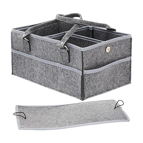 LearnLyrics Organizador De De Fieltro Para Bebé: Cesta De Almacenamiento Para Guardería, Bolsa De Mano Para Cambiar, Hermoso Accesorio Portátil Para Bebés, Carrito Vital Para Bebés | Solución De A
