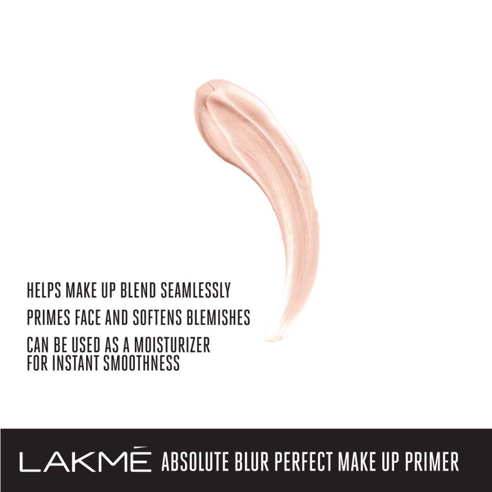 Lakmé Absolute Blur Perfect Makeup Primer, 30g And Lakmé Insta Eye Liner, Blue, 9 ml 2