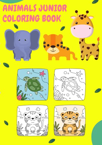 ANIMALS JUNIOR COLORING BOOK | Animals coloring worksheet, Time to learn, Coloring book, Big activity workbook, simple and familiar pictures, Good ... for little hands. FOR TODDLERS and KIDS. image 2