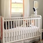 Flexible Tripod Baby Monitor Mount for Owlet Cam and Owlet Cam 2, Attach Your Baby Camera Wherever You Like Without Tools or Wall Damage - White
